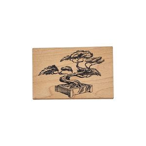 Good Stamps Stamp Goods Large Bonsai Tree Rubber Stamp 4 1/4" X 2 3/4"